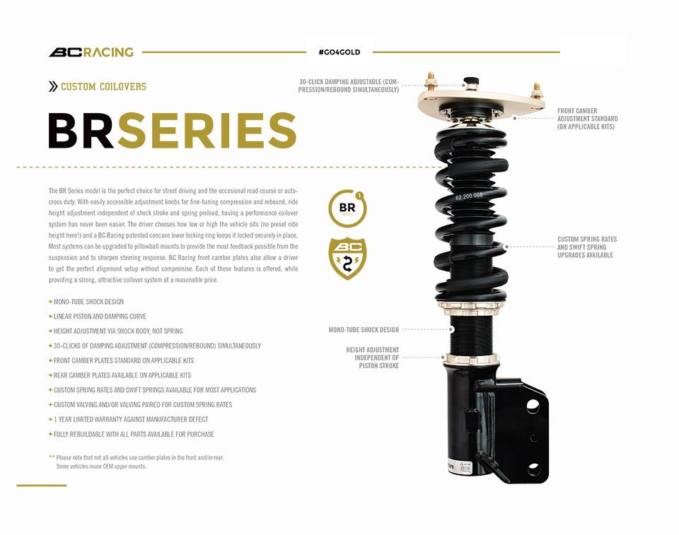 BC Racing 2020-2022 Supra Coilovers w/ Front Camber Plates