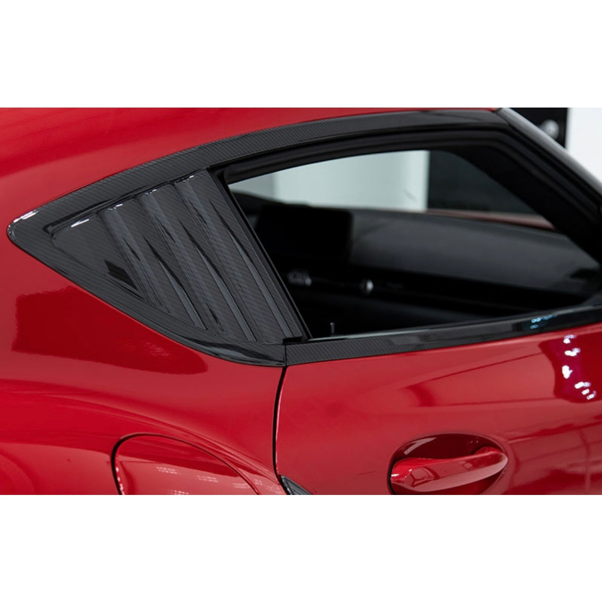 OLM 2020-2022 Toyota Supra Carbon Fiber Window / Door Molding 6PC Covers