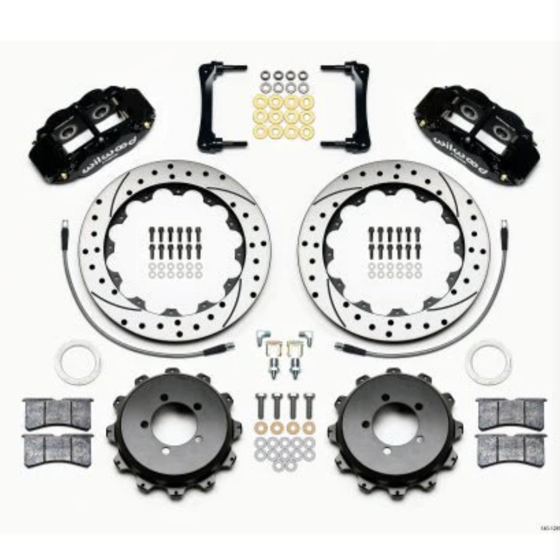 Wilwood 4R Drilled and Slotted Big Brake Kit Rear Black 2013-2022 BRZ / 2013-2016 FRS / 2017-2021 86 / 2022 GR86