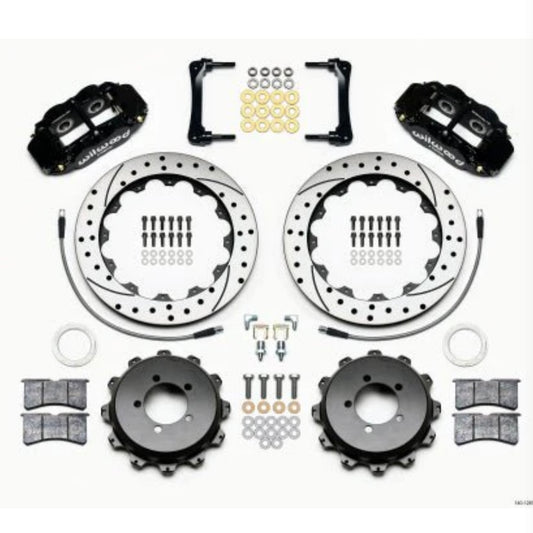 Wilwood 4R Drilled and Slotted Big Brake Kit Rear Black 2013-2022 BRZ / 2013-2016 FRS / 2017-2021 86 / 2022 GR86