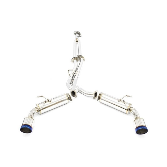 BLOX Racing 2022+ Toyota GR86 / Subaru BRZ Stainless Steel Cat-Back Exhaust System with Burnt Tips