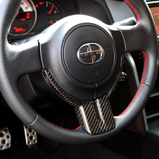 OLM 2013-2020 Subaru BRZ / FRS / 86 Dry Carbon Fiber Steering Wheel Trim Cover