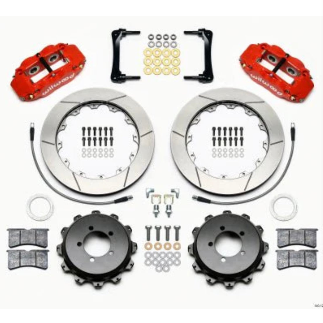 Wilwood 4R Slotted Big Brake Kit Rear Red 2013-2022 BRZ / 2013-2016 FRS / 2017-2021 86 / 2022 GR86