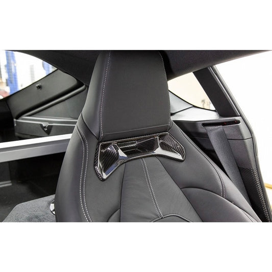 OLM 2020-2022 Toyota Supra Chrome Delete Carbon Fiber Seat Covers