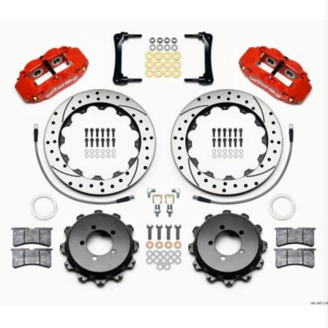 Wilwood 4R Drilled and Slotted Big Brake Kit Rear Red 2013-2022 BRZ / 2013-2016 FRS / 2017-2021 86 / 2022 GR86