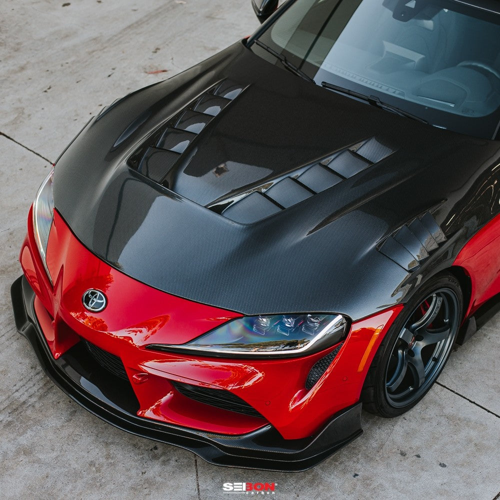 Seibon Carbon 2020-2022 Toyota Supra GR TV-Style Double-Sided Carbon Fiber Hood