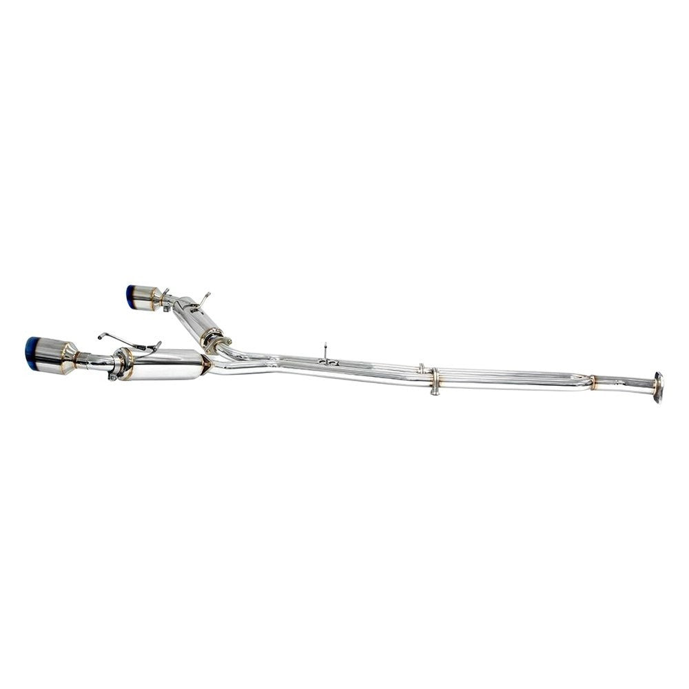 BLOX Racing 2022+ Toyota GR86 / Subaru BRZ Stainless Steel Cat-Back Exhaust System with Burnt Tips