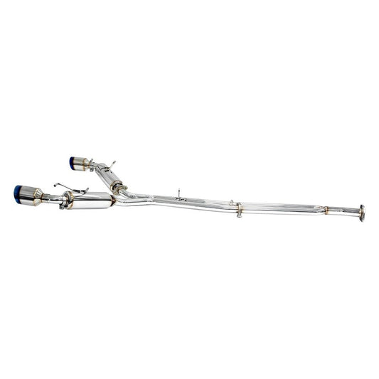 BLOX Racing 2022+ Toyota GR86 / Subaru BRZ Stainless Steel Cat-Back Exhaust System with Burnt Tips